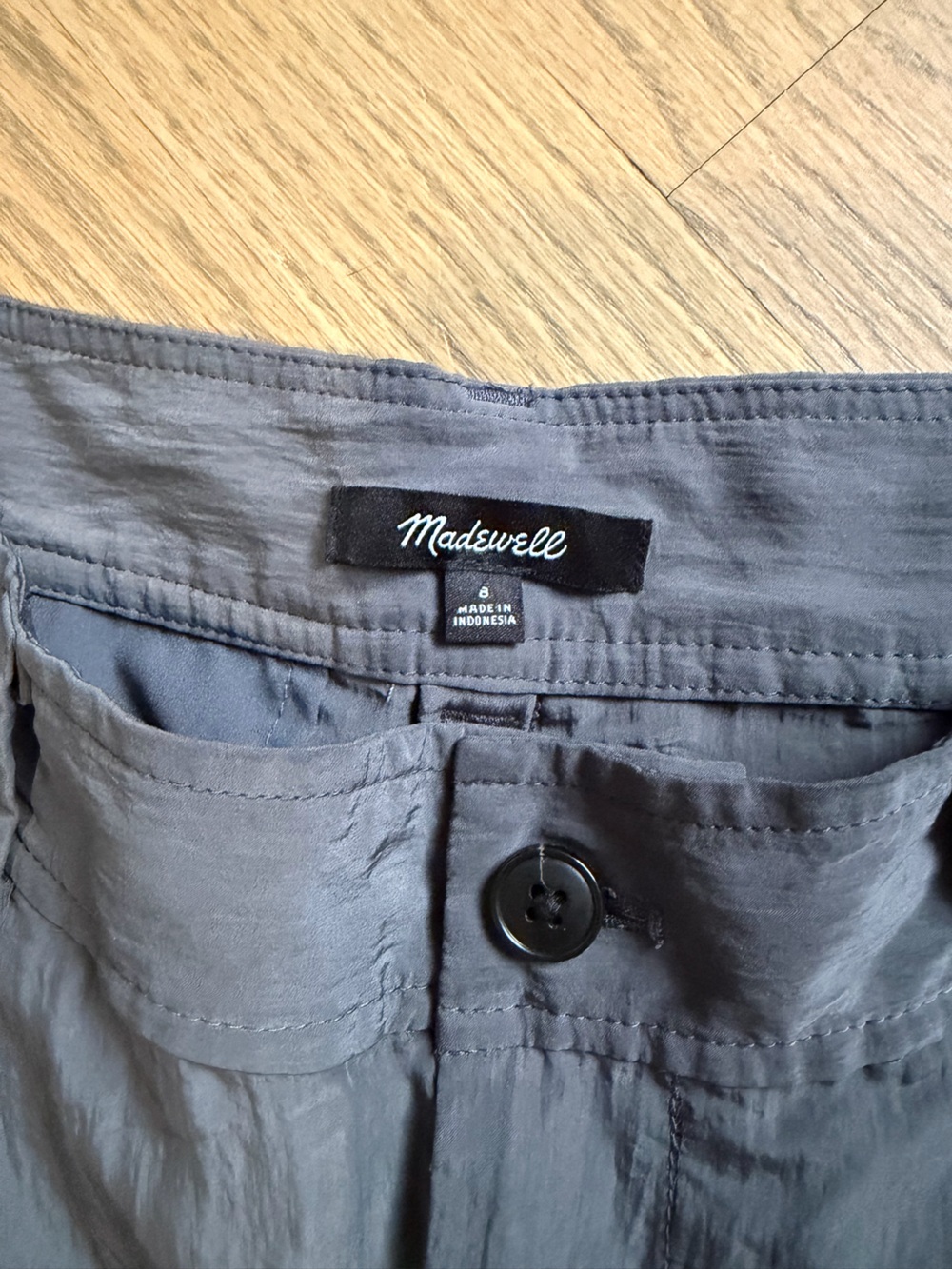 Madewell dark grey Wide-Leg Cargo Pants - Picture 3 of 4